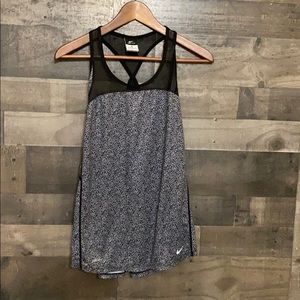 Nice Black Print Nike Tank Top